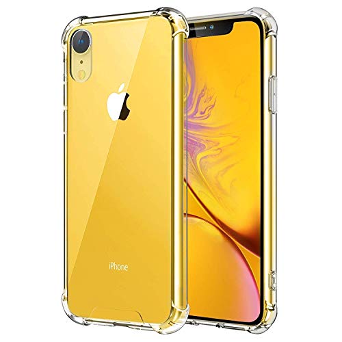 Plus Protective Soft Transparent Shockproof Hybrid Protection Back Case Cover for Apple iPhone XR