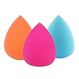 Addfavor 3Pcs Makeup Blender Sponge Pro Waterdrop Foundation Cosmetic Puff Flawless Powder Puff Blending Facial Beauty Sponges Make up Tools