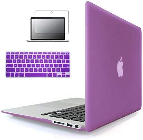 MacBook Pro 13 Case 2016 & 2017 Releases A1706 / A1708, Hard Plastic Purple Cover with Keyboard & Screen Protector for New MacBook Pro 13 inches with/without Touch Bar and Touch ID – TOBSKBY