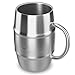 Fly Skyline Coffee Mug Double Wall Stainless Steel Insulated Coffee & Beer Barrel Shape Mugs