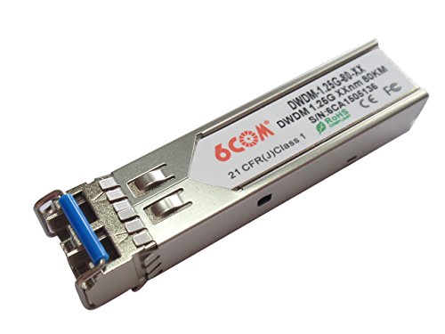 6COM DWDM SFP Optical Transceiver 1.25G 80km 1545.32 nm LC Connector compatible with cisco item number is DWDM-SFP-4532=