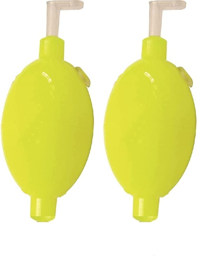 blntackle76 Set of 2 Water Balls Red, Yellow, Clear Oval 8.15, & 30 Grams, Bubble Water Ball Egg + Free Petri Sticker (Yellow 2 x 30 Grams)