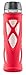 Zulu Atlas Glass Water Bottle with Flip Lid, Pink, 20 oz
