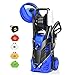 Goplus 3000PSI Electric High Pressure Washer, 2 GPM 2000W Portable Power Washer w/Deck Patio Cleaner & Nozzles (Blue)