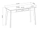 Newport Series Home Office Computer Writing Desk with Fully Extended Drawer | Laptop PC Workstation with USB Hub | Sturdy and Stylish | Easy Assembly| Smoke Oak Wood Look Accent Living Room Furniture