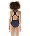 Speedo Girls Essential Endurance+ Medalist Swimsuit, Navy Blue, 30 Inch