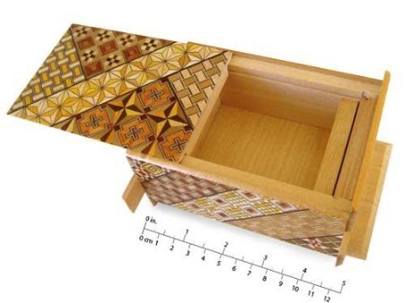 Japanese Yosegi Puzzle Box 4-Sun 14 Moves