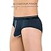 DAVID ARCHY 4 Pack Men's Ultra Soft Comfy Rib Micro Modal Briefs (M, Black/Navy Blue)