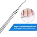 IBEET Ingrown Toenail File,Curved End,Textured Grip,Double Sided Nail File Cleaner