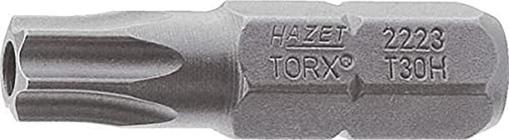 HAZET 2223-T10H 25 mm T 10 H Tamper-Resistant Torx Profile Bit - Multi-Colour