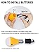 2 Pack Portable LED Lantern Tent Light Bulb for Camping Hiking, Battery Powered Camping Equipment for Outdoor & Indoor by SlimK (Yellow+Green)