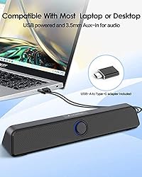 LENRUE Computer Speakers, Dual 5W PC
