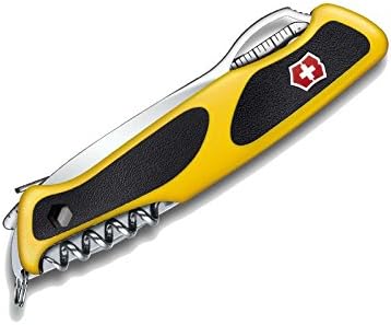 Victorinox Ranger Grip Boatsman Swiss Army Pocket Knife, Large, Multi Tool, 22 Functions, Locking Blade, Case, Yellow/Black - Image 3