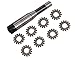 Dp16 PA14-1/2 Bore22 No. 1-8 Involute Gear Cutters+ 7/16 Inch 22mm R8 Shank Milling Arbor Gear Mill Cutter Holder Machine