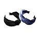 Pack of 3 Women and Girls Handmade Lovely Style Velvet cloth Cross Knot Hair Hoop Hairband Headband Headwear Hair Accessories by Beauty Hair (B（3pcs）)