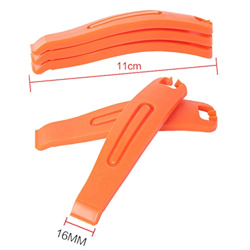 3 Pcs/Set Bike Tire Levers Nylon Tyre Spoon, KEWAYO Cycling Bicycle Tire Repair Kits - Premium Hardened Plastic Levers to Repair Bike Tube for Road Cyclists