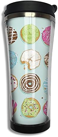 Coffee Mug Sweet Donuts Vacuum Stainless Steel Travel Mug 14.3oz
