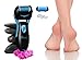 PURSONIC Black Battery Operated Callus Remover, Foot Spa and Foot Smoother CR360 W/ 2 Cartridge Rollers