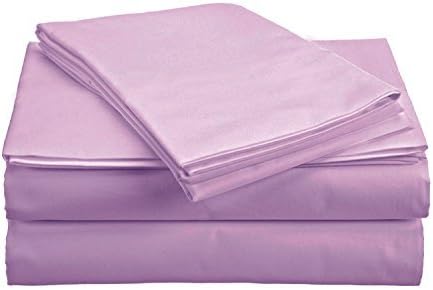 100% Organic Cotton Sheet Set Queen Size|GOTS Certified Organic Sheets|300TC, Lavender Bloom Sheet Set|The Green Farmer