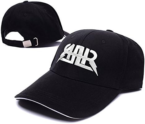 HEJIAXIN The All-American Rejects Band Logo Adjustable Baseball Caps Unisex Snapback Embroidery Hats - Black/White