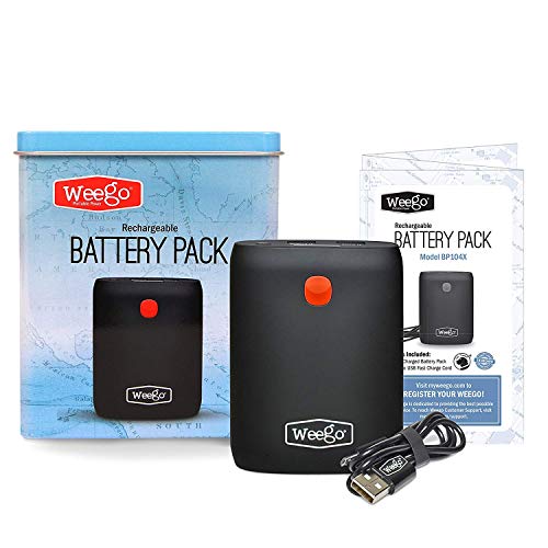 Weego Tour 10400 mah Ultra Compact Power Bank for iPhone, iPads, Samsung and More, Charges Phones-Tablets, Premium Quality, 2 Fast-Charging USB Ports, Pass-Thru Charging, 18 Month Warranty
