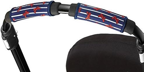 Choopie CityGrips Small Single Bar Grip Sleeve Covers for Stroller, Pram, and Buggy Handlebars - French Bows