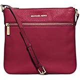 Michael Kors Leather Bedford Crossbody Bag Cherry
