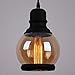 UNITARY Farmhouse Pendant Lights Kitchen Island, Kitchen Light Fixtures, Vintage Dining Room Light Fixture with 1 E26 Bulb Socket, Black Metal and Glass Jar Chandelier, Ceiling Pendant Light Fixtures