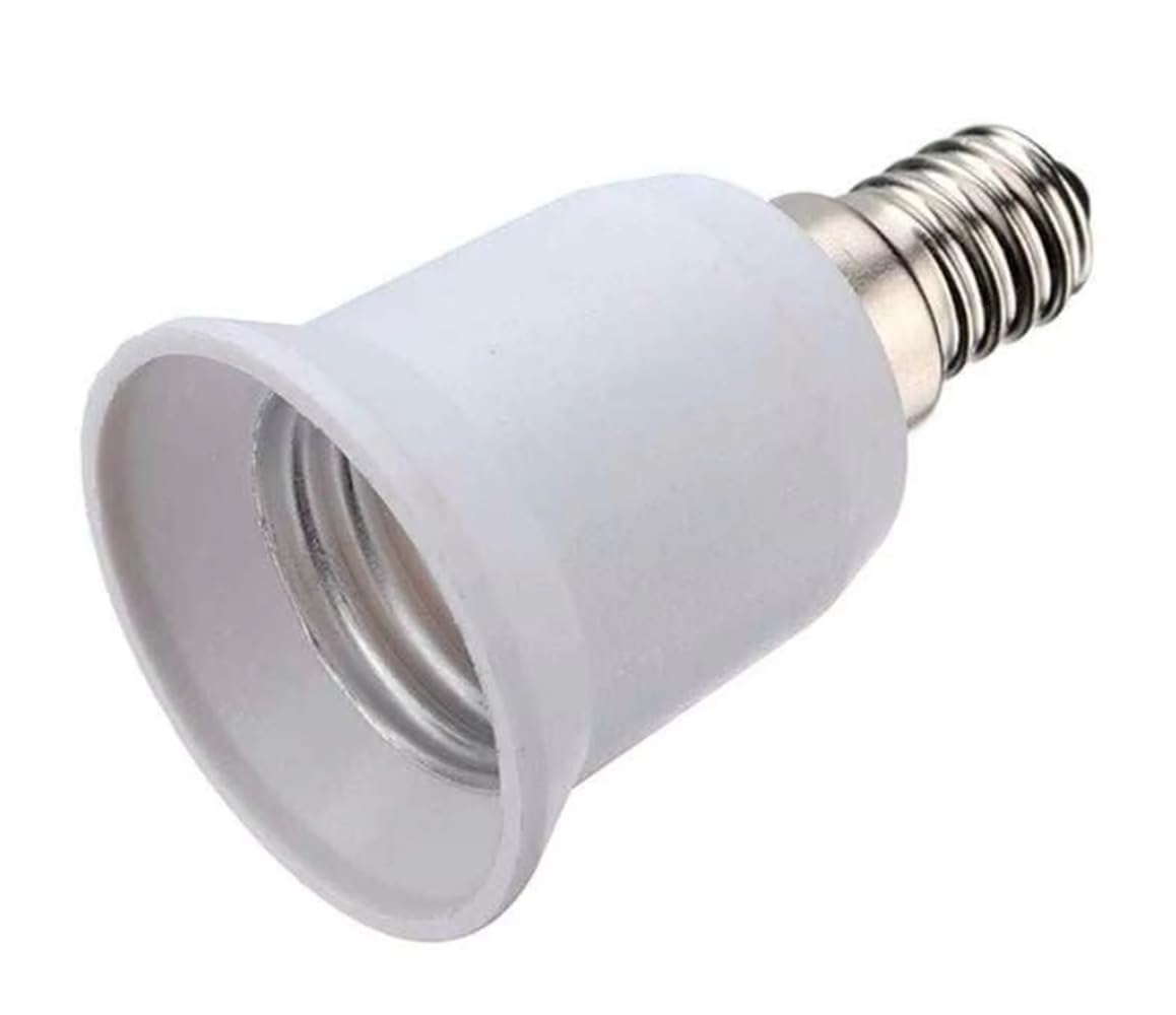 1 x Lamp Socket Adapter Converter Socket Adapter for Socket E14 E27 GU10 B22 for LED Halogen and Energy Saving Bulbs (E14 to E27)