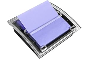 Quhoxdye Post it Note Dispenser,3x3 Inches，Sticky Note Holder, Black Base,Pop up Post it Notes Dispenser for Office Home Desk