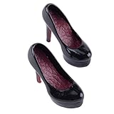 1 Pair 1:6 High Heel Court Shoes Model Fit for 12