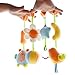 SHILOH Kid Activity Spiral Wrap Around Crib Bed Bassinet Stroller Rail Toy Developmental Plush Soft Toys, Garden