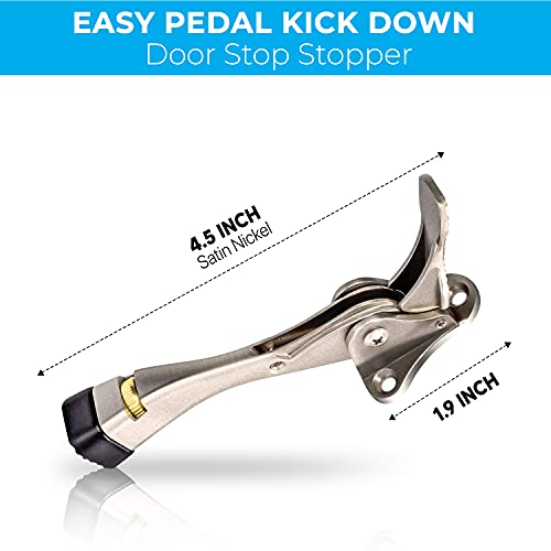 HOME&I Easy Pedal Kick Down Door Stop Stopper Easy Step Door Kick