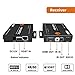 J-Tech Digital HDBaseT 4K@60HZ HDMI Extender 4K@60HZ 4:2:0, Single Cable CAT6 up to 230ft @1080P/131ft@4K, Support HDCP2.2, Deep Color, Dual IR, DTS/Dolby Digital Pass Through, CEC, RS232