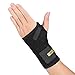 Yosoo Wrist Brace - Breathable Neoprene Night Sleep Splint Adjustable Brace for Carpal Tunnel,Tendonitis and Arthritis Pain, One Size, Left Hand, Black