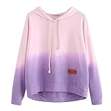 Sunhusing Ladies Print Drawstring Colorblock Hooded