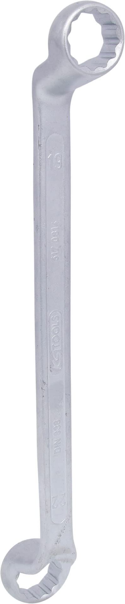 KS Tools 517.0814 CLASSIC Double ring spanner, offset, 19x22mm