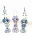 Egyptian-Items Set of 12 Mouth Blown Egyptian Perfume Bottles Pyrex Glass Height 4inch (12 Cm