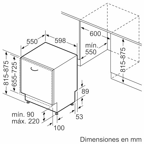 Lavavajillas Integrable, 60 cm, Motor ExtraSilencio, Programa Automático, Gris, 3VF5012NP