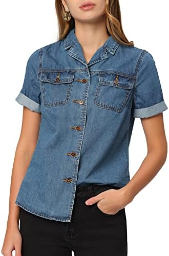 Amazon.com: Harley-Davidson Women's Patch Pocket Denim Shirt