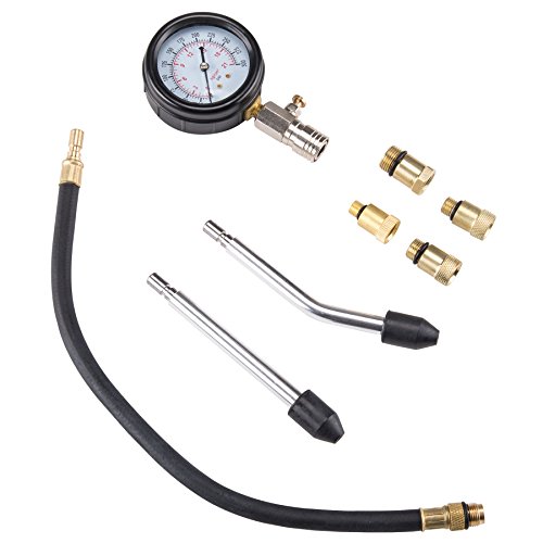 Auto Piston Spark Plug Compression Tester Kit | Automotive Fuel Petrol Gas Engine Motor Cylinder Pressure Gauge for Vehicle Marine Motorcycle ATV UTV Snowmobile Boat - Thumbnail 7