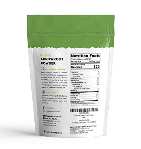 Arrowroot Flour for Body Butter & Baking (12oz) - Kate Naturals. Organic, Non-GMO, Gluten Free Arrowroot Powder Organic… - Image 5