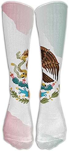 Men's Women's Knee High Socks Mexican Flag Clipart Over-The-Calf Socks