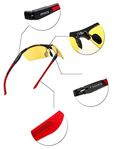 SOXICK Night Vision Glasses for Driving - Adjustable Polarized HD Driver Glasses For Men Women