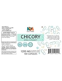 Cápsulas de Chicory, 500 mg, raíz de achicoria orgánica (Cichorium Intybus), 1