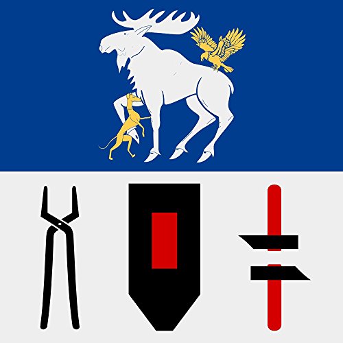 magFlags Large+ Flag JÃ¤mtland County | 1.5mÂ² | 16sqft | 120x120cm | 50x50inch - 100% Made in Germany - long lasting outdoor flag