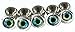 Brule 3-D Brass Dumbbell Eyes (S,M-25/pack, L-20/pack) Fly Tying Streamers