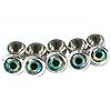 Brule-3D-Brass-Dumbbell-Eyes-25-Pack-Fishing-Fly-Tying-Streamers-Crafts