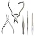 Bizarre.ly Ingrown Toenail Professional Tool Set (5 Pack) - Stainless Steel Nail Clippers Kit for Ingrown & Thick Toe Nails Treatment & Pedicure - Manicure File & Lifter Tools