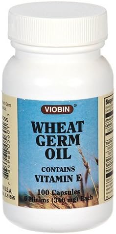 Viobin Wheat Germ Oil Capsules, 40 Mg, 100 Count by Viobin